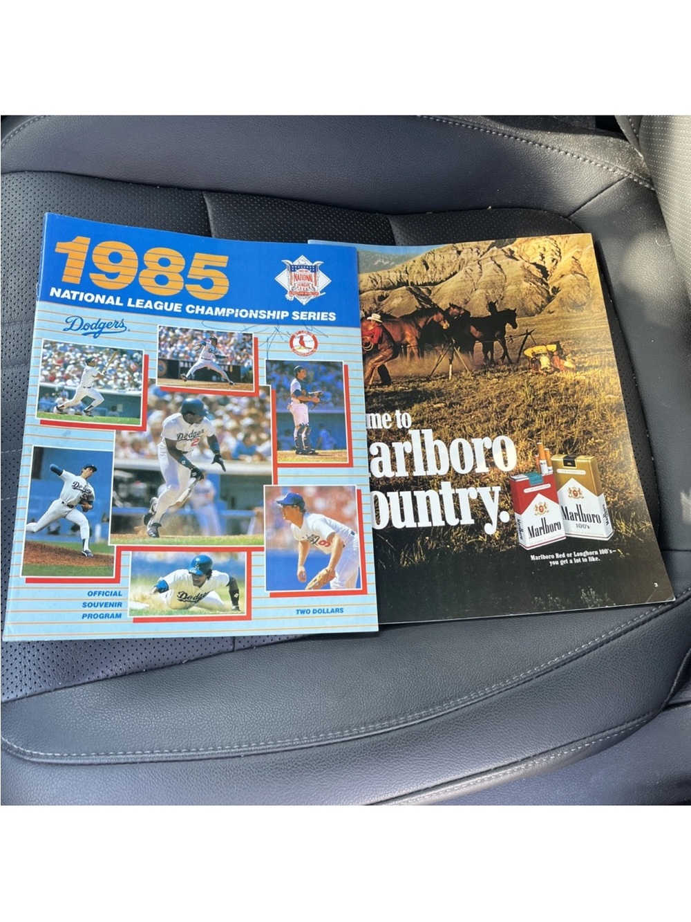 MLB Dodgers 1985 National League Championship Series Program - Blue & Gold